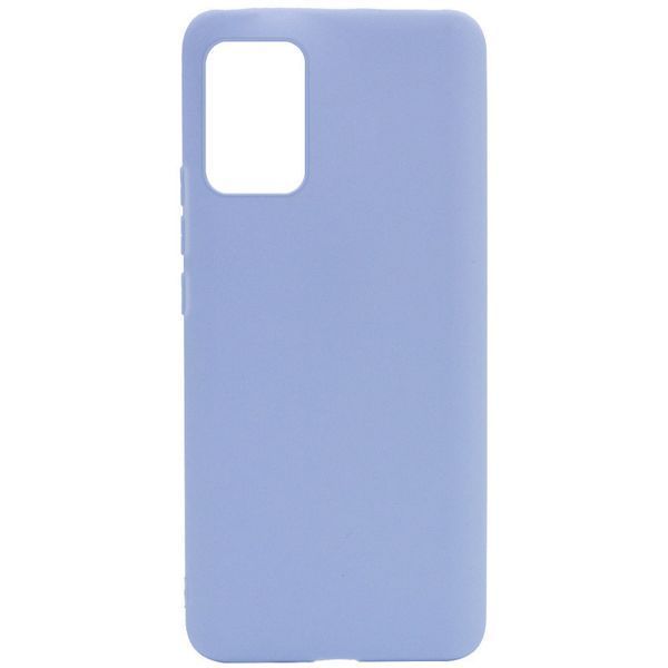 Силиконовый чехол Candy для Samsung Galaxy A03s Голубой / Lilac Blue 222563 фото