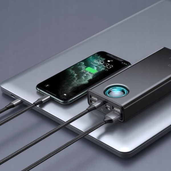 Портативна батарея Baseus 30000mAh Amblight Quick Charge 65W 30000mAh (PPLG-A01) Black 249169 фото