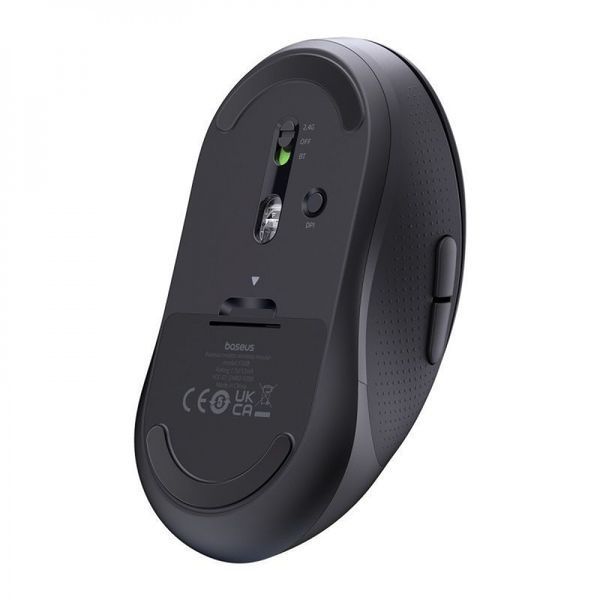 Бездротова Комп'ютерна Миша Baseus F02 Ergonomic Wireless Mouse (without Battery) (B01055505111-01) black 334620 фото