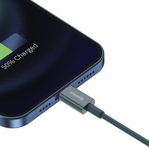 Кабель Baseus Superior Series Fast Charging Data USB кабель USB To IP 2.4A 1 М (CALYS-A03) Blue 252257 фото