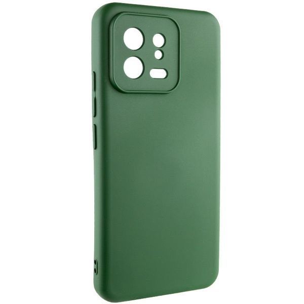 Чохол TPU GETMAN Liquid Silk Full Camera для Xiaomi 13 Pro Зелений / Dark green 397747 фото