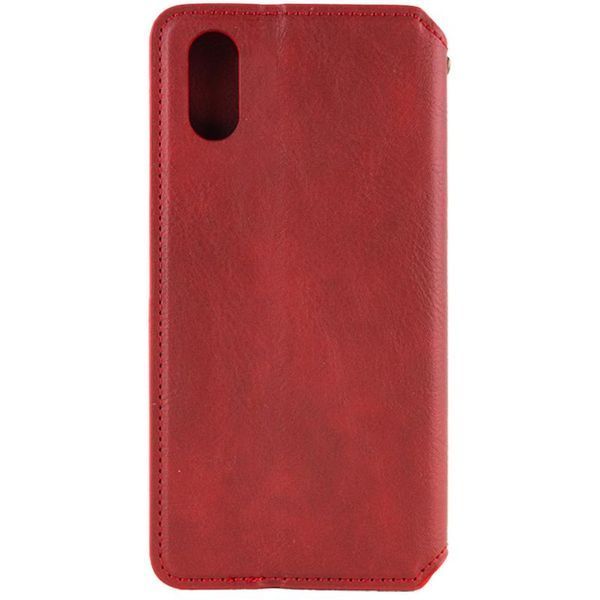 Шкіряний чохол-книжка GETMAN Cubic (PU) для Apple iPhone XR (6.1") Червоний 398555 фото