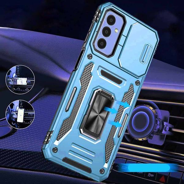 Ударостійкий чохол Camshield Army Ring для Samsung Galaxy A25 5G Блакитний / Light Blue 317743 фото