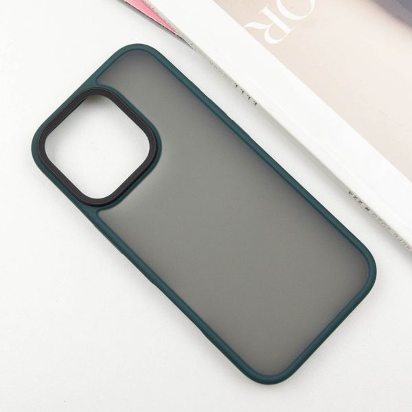 TPU+PC чохол Metal Buttons для Apple iPhone 16 Pro Max (6.9") Зелений 318272 фото