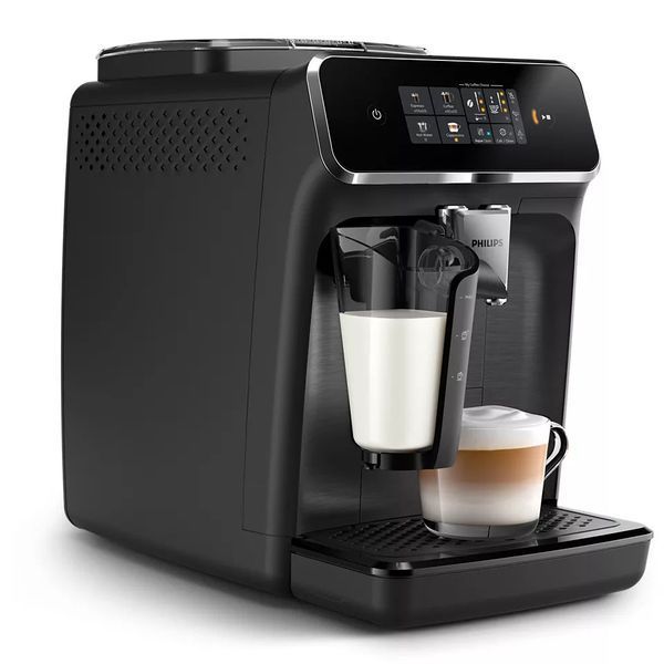 Кавомашина Philips Series 2300 1.8л, зерно + мелена, автомат.капучинатор, сенсор.керування, чорний (EP2330/10) 369080 фото