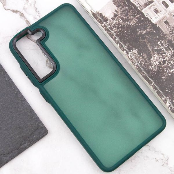 Чохол TPU+PC Lyon Frosted для Samsung Galaxy S21 FE Green 273535 фото