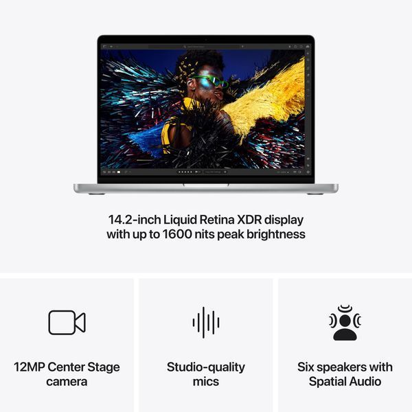 Ноутбук Apple MacBook Pro 14 14CPU/20GPU/24GB/1TB Silver MX2F3 2024 (M4 Pro) 328900 фото