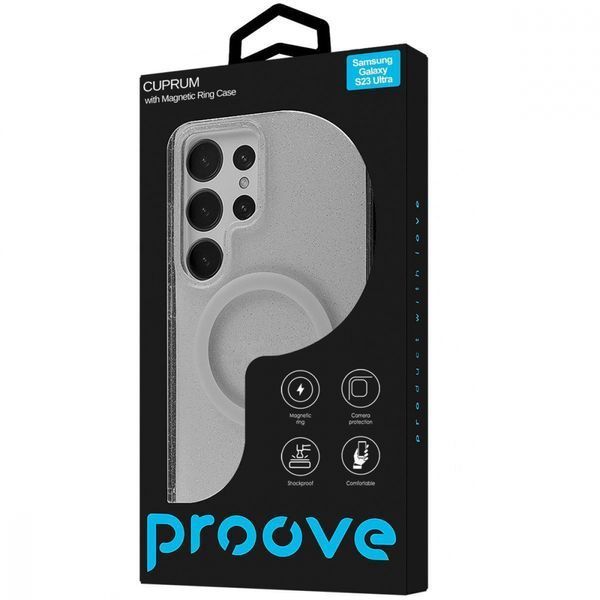 Чохол Proove Cuprum Case with Magnetic Ring Samsung Galaxy S23 Ultra white 377753 фото