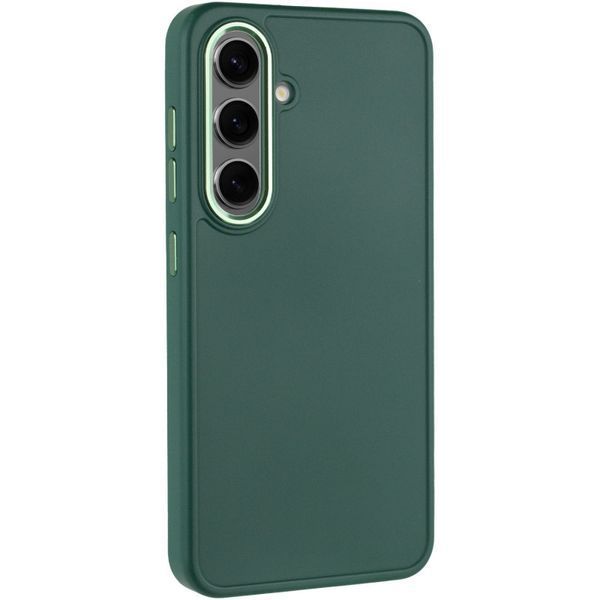 TPU чохол Bonbon Metal Style для Samsung Galaxy S24+ Зелений / Pine green 284996 фото