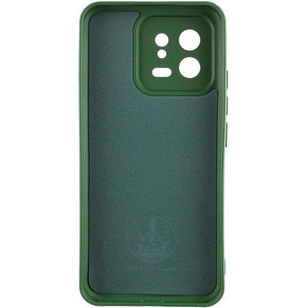Чохол TPU GETMAN Liquid Silk Full Camera для Xiaomi 13 Pro Зелений / Dark green 397747 фото
