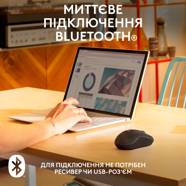 Миша LOGITECH M240 Silent Bluetooth, Graphite 306919 фото