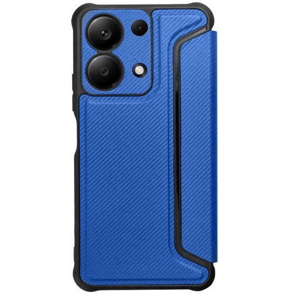 Шкіряний чохол книжка GETMAN Razor (PU) для Xiaomi Redmi Note 13 Pro 4G / Poco M6 Pro 4G Blue 346371 фото