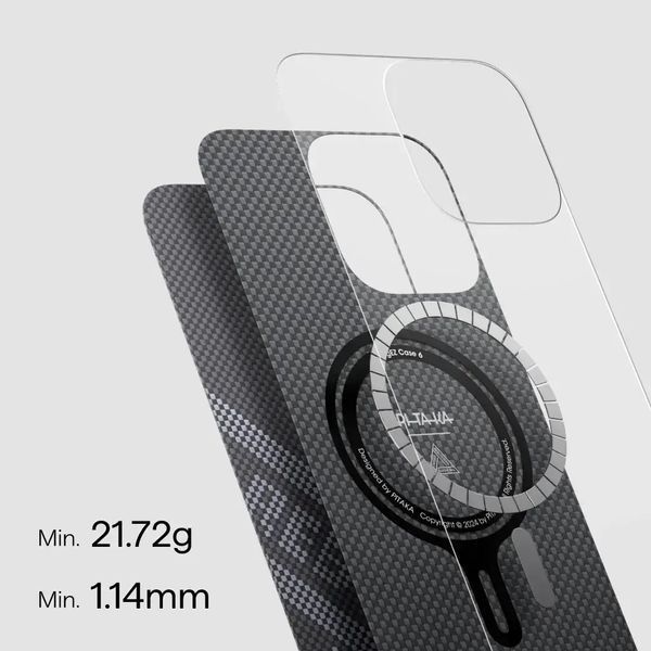 Чохол-накладка iPhone 16 Pro Max Pitaka Tactile Woven Case Re-TROS Rebuilding (KI1601RTRP) 377961 фото