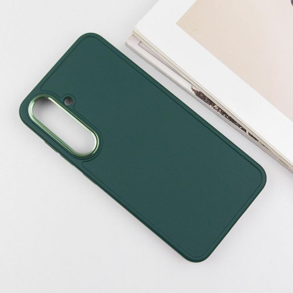 TPU чохол Bonbon Metal Style для Samsung Galaxy S24+ Зелений / Pine green 284996 фото