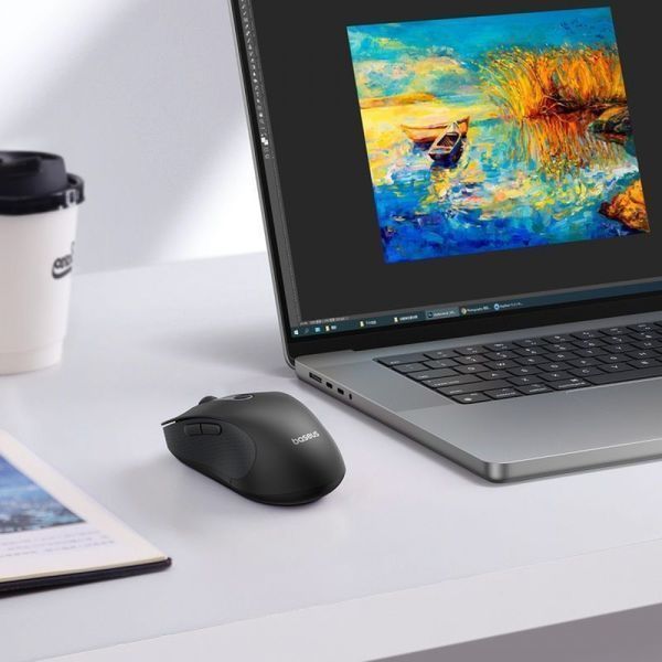 Бездротова Комп'ютерна Миша Baseus F02 Ergonomic Wireless Mouse (without Battery) (B01055505111-01) black 334620 фото