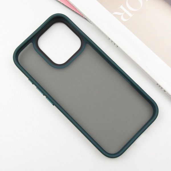 TPU+PC чохол Metal Buttons для Apple iPhone 16 Pro Max (6.9") Зелений 318272 фото