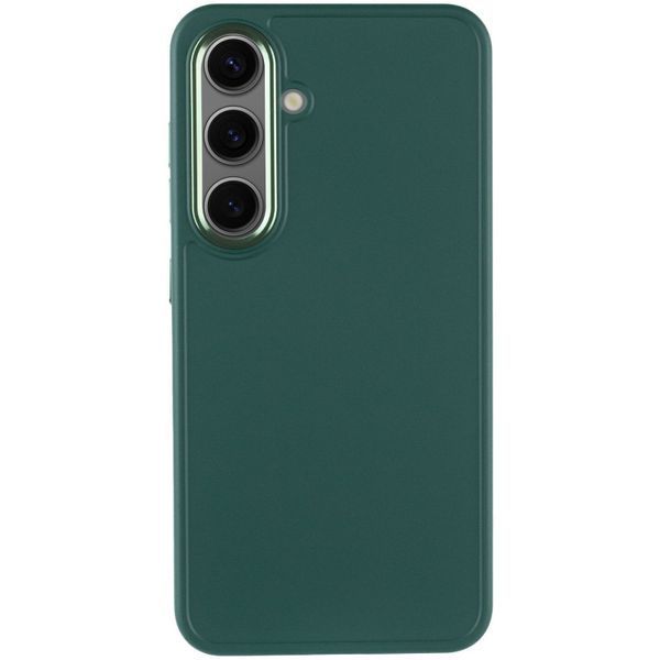 TPU чохол Bonbon Metal Style для Samsung Galaxy S24+ Зелений / Pine green 284996 фото