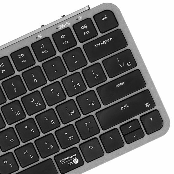 Клавіатура мембрана Keychron B1 Pro, USB/WL/BT, space gray (B1P-K1-UA) 366248 фото