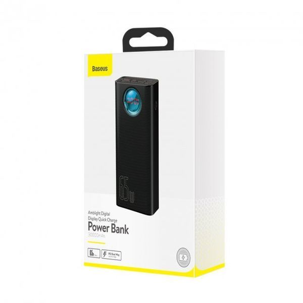 Портативна батарея Baseus 30000mAh Amblight Quick Charge 65W 30000mAh (PPLG-A01) Black 249169 фото
