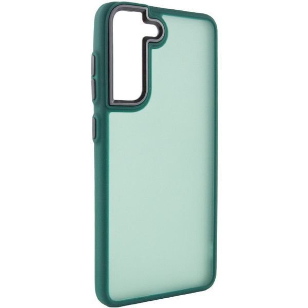 Чохол TPU+PC Lyon Frosted для Samsung Galaxy S21 FE Green 273535 фото