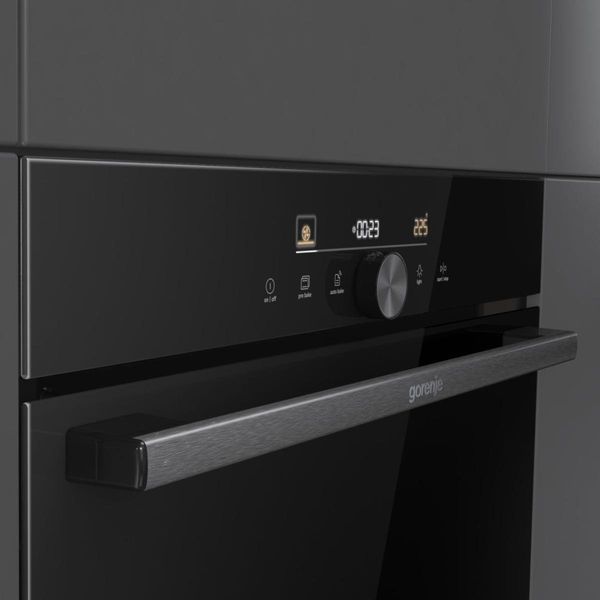 Духова шафа Gorenje електрична, 77л, A+, пара, дисплей, IconTouch, чорний (BOS6747A05DG) 366589 фото