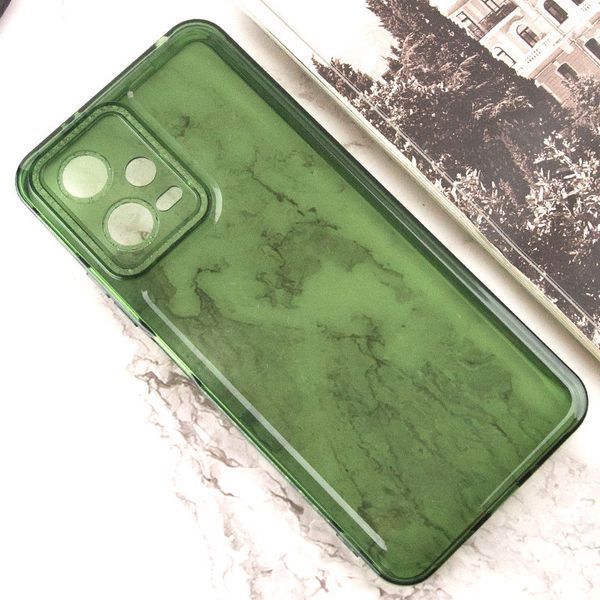 Чохол TPU Starfall Clear для Xiaomi Poco X5 5G / Redmi Note 12 5G Зелений 275188 фото