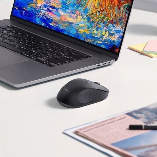 Бездротова Комп'ютерна Миша Baseus F02 Ergonomic Wireless Mouse (without Battery) (B01055505111-01) black 334620 фото