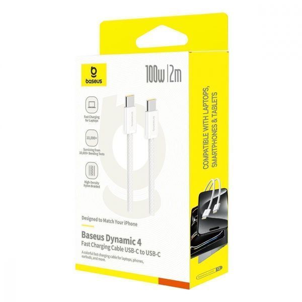 Кабель Baseus Dynamic 4 Fast Charging Type-C to Type-C 100W (2m) (P10381400112-00) black 396923 фото