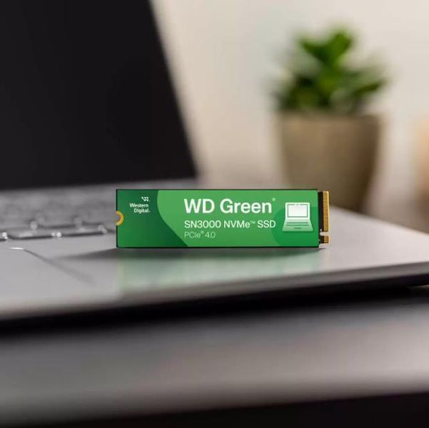 Твердотільний запам&rsquo;ятовувальний пристрій накопичувач (SSD) G4 M.2 NVME 2TB GREEN SN3000 WDS200T4G0E WDC 359118 фото