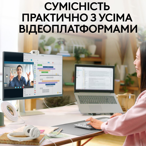 Комп.Камера LOGITECH BRIO 100 FHD OFF-WHITE (960-001617) 306989 фото
