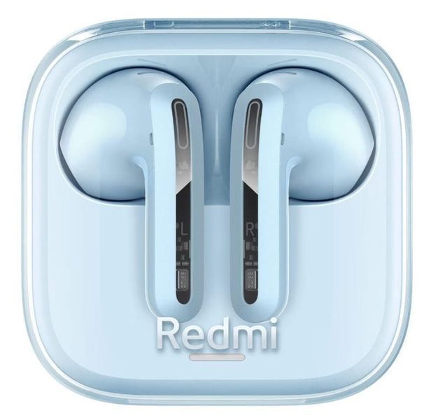Навушники Xiaomi Redmi Buds 6 Active (BHR8394GL) Transparent Blue 322027 фото