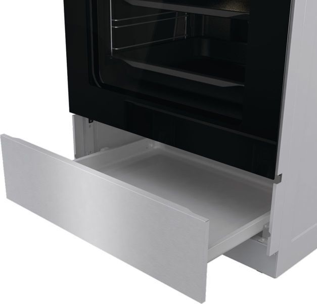 Плита Gorenje електрична склокерамічна, 71л, 60x60см, дисплей, програматор, нерж (GECS6C70XC) 374199 фото