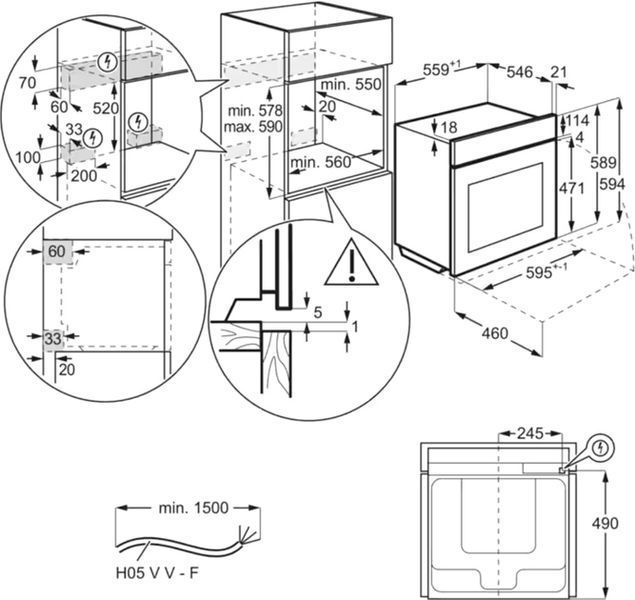 Вбуд. духовка ELECTROLUX EOF6P76BX 354500 фото