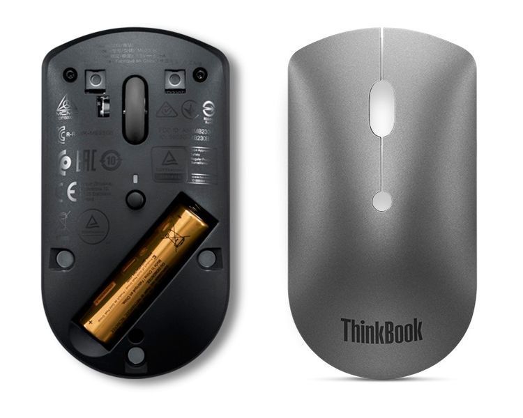 Миша Lenovo ThinkBook Silent, BT, сірий (4Y50X88824) 365697 фото