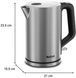 Електрочайник Tefal Bronx Electric 1.7л, нерж. сталь, сірий (KI513D10) 370994 фото 2
