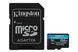 Картка пам*ятi microSDXC 256Gb Kingston Canvas UHS-I/U3 Class 10 Go! Plus R170/W90MB/s + SD-адаптер (SDCG3/256GB) 260203 фото 1