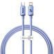 Кабель Baseus Crystal Shine Series Fast Charging Data USB кабель Type-C To IP 20W 1.2m (CAJY000205) Purple 255224 фото 3