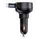 АЗП Baseus Enjoyment Pro Car Charger C+Retractable Type-C Cable 60W (C00057802111-01) black 359717 фото 6