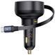 АЗП Baseus Enjoyment Pro Car Charger C+Retractable Type-C Cable 60W (C00057802111-01) black 359717 фото 3