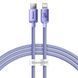 Кабель Baseus Crystal Shine Series Fast Charging Data USB кабель Type-C To IP 20W 1.2m (CAJY000205) Purple 255224 фото 1