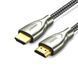 Кабель UGREEN HD131 HDMI - HDMI Carbon Fiber Zinc Alloy Cable 3m Grey 289554 фото 1