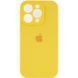 Чохол Silicone Case Full Camera Protective (AA) для Apple iPhone 15 Pro Max (6.7") Жовтий / Yellow / PVH 308013 фото 1