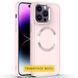 TPU чохол Bonbon Metal Style with MagSafe для Apple iPhone 16 Pro (6.3") Рожевий / Light Pink 322917 фото 1