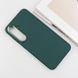 TPU чохол Bonbon Metal Style для Samsung Galaxy S24+ Зелений / Pine green 284996 фото 8