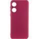 Чохол Silicone Cover Lakshmi Full Camera (AAA) для Oppo A58 4G Бордовий / Plum 286870 фото 1