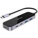 HUB Proove Shadow 6in1 Type-C To 2USB3.0 + 2Type-C + PD100W + HDMI (HBSW10221205) Dark Gray 337000 фото 3
