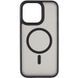 TPU+PC чохол Metal Buttons with MagSafe для Apple iPhone 15 Pro Max (6.7") Чорний 275271 фото 1