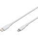 Кабель для зарядки USB, USB-C - Lightning 1 м, USB 2.0, 60W, силіконовий, білий AK-600110-010-W DIGITUS by ASSMANN 353745 фото 3