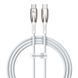 Кабель Baseus Glimmer Series Fast Charging Type-C To Type-C 100W (1m) CADH000702 White 272586 фото 1