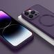 TPU чохол Bonbon Metal Style with MagSafe для Apple iPhone 16 Pro (6.3") Фіолетовий / Dark Purple 322911 фото 6